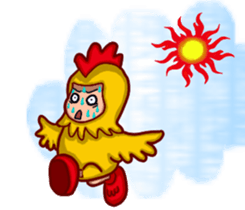 Shang Ai wear rooster clothing sticker #13001321
