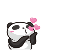 Panda anyway moving well (Positive set) sticker #13001802