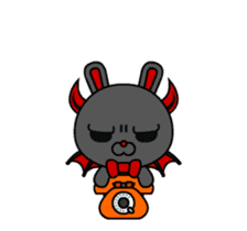 Devil Bunny sticker #13002009