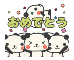 Congratulations panda animation 2 sticker #13002356