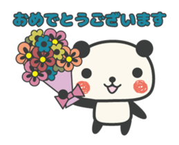 Congratulations panda animation 2 sticker #13002362