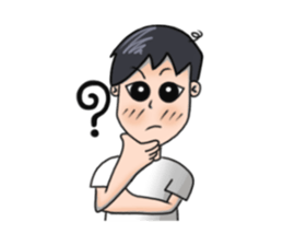 "On jang" The cute young boy. sticker #13002483