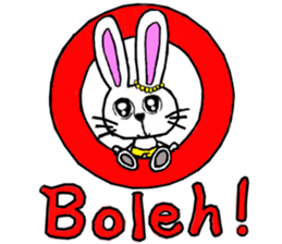 This is a pretty sticker of Indonesian. sticker #13002543