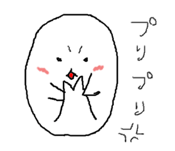 Cute round seals sticker #13003119