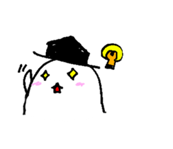 Cute round seals sticker #13003132