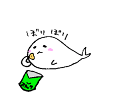 Cute round seals sticker #13003135