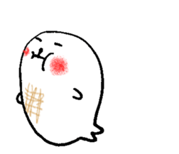 Cute round seals sticker #13003141