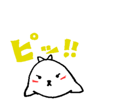 Cute round seals sticker #13003145