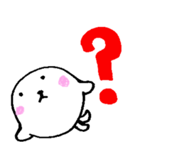 Cute round seals sticker #13003152