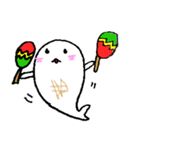 Cute round seals sticker #13003153