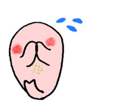 Cute round seals sticker #13003155