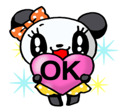 Girl of a loved panda! sticker #13003319