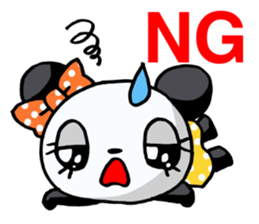 Girl of a loved panda! sticker #13003320