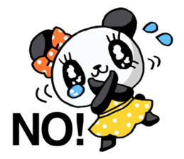 Girl of a loved panda! sticker #13003321