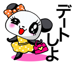 Girl of a loved panda! sticker #13003322