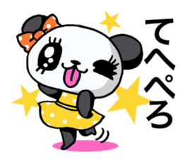 Girl of a loved panda! sticker #13003325
