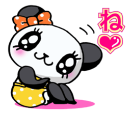Girl of a loved panda! sticker #13003326