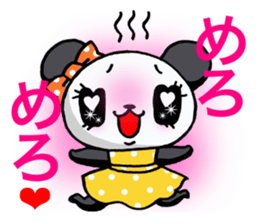 Girl of a loved panda! sticker #13003328