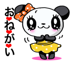 Girl of a loved panda! sticker #13003329