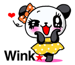 Girl of a loved panda! sticker #13003330