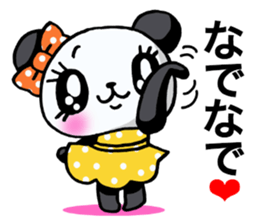 Girl of a loved panda! sticker #13003332