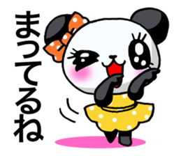 Girl of a loved panda! sticker #13003333