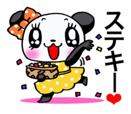 Girl of a loved panda! sticker #13003336