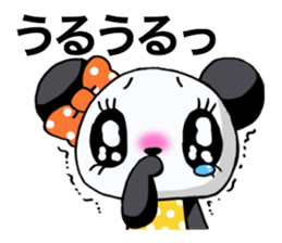 Girl of a loved panda! sticker #13003340