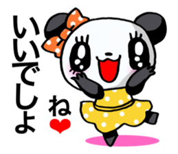 Girl of a loved panda! sticker #13003341