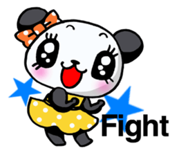 Girl of a loved panda! sticker #13003342