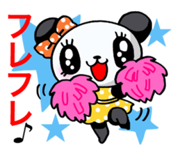 Girl of a loved panda! sticker #13003345