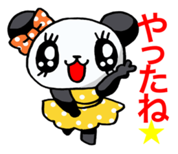 Girl of a loved panda! sticker #13003346
