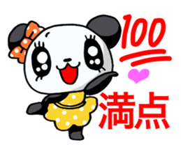 Girl of a loved panda! sticker #13003352