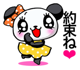 Girl of a loved panda! sticker #13003353