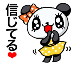 Girl of a loved panda! sticker #13003356
