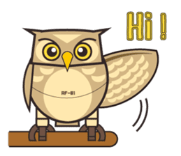 ROBO Owl English sticker #13004247