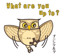 ROBO Owl English sticker #13004248