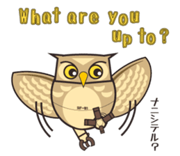 ROBO Owl English sticker #13004248