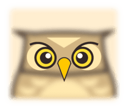 ROBO Owl English sticker #13004249