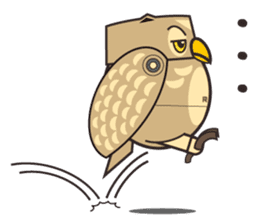 ROBO Owl English sticker #13004252