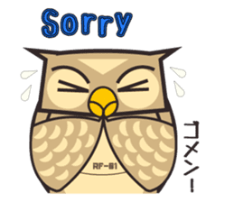 ROBO Owl English sticker #13004256