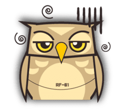 ROBO Owl English sticker #13004262