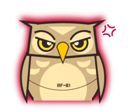 ROBO Owl English sticker #13004266