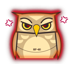 ROBO Owl English sticker #13004267