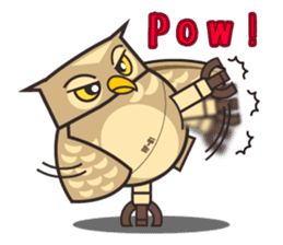ROBO Owl English sticker #13004268