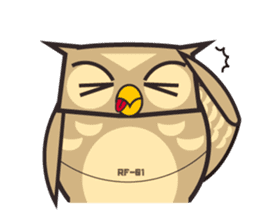 ROBO Owl English sticker #13004272