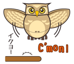 ROBO Owl English sticker #13004273
