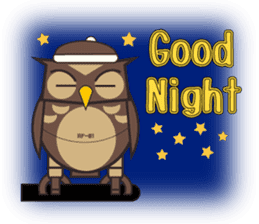 ROBO Owl English sticker #13004277