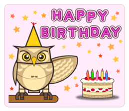 ROBO Owl English sticker #13004278