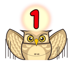 ROBO Owl English sticker #13004283